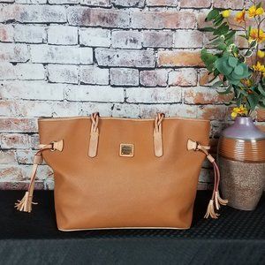 DOONEY & BOURKE BAILEY BROWN XL LEATHER TOTE